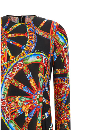 Платье макси DOLCE & GABBANA 'Carretto' (F623QTFS8DTHN6CL) #