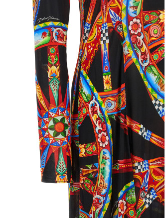 Платье макси DOLCE & GABBANA 'Carretto' (F623QTFS8DTHN6CL) #