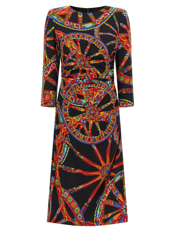 Платье миди DOLCE & GABBANA 'Carretto' (F60ACTFSA9UHN6CL) #1