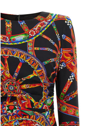 Платье миди DOLCE & GABBANA 'Carretto' (F60ACTFSA9UHN6CL) #