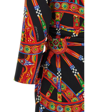 Платье миди DOLCE & GABBANA 'Carretto' (F60ACTFSA9UHN6CL) #