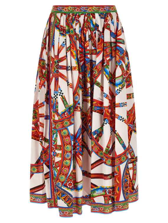 Юбка миди DOLCE & GABBANA 'Carretto' (F4DDUTGDDTFS9000) #1