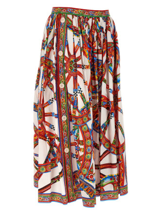 Юбка миди DOLCE & GABBANA 'Carretto' (F4DDUTGDDTFS9000) #