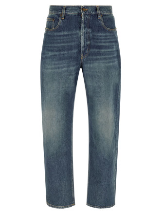 Джинсы SAINT LAURENT Straight leg jeans