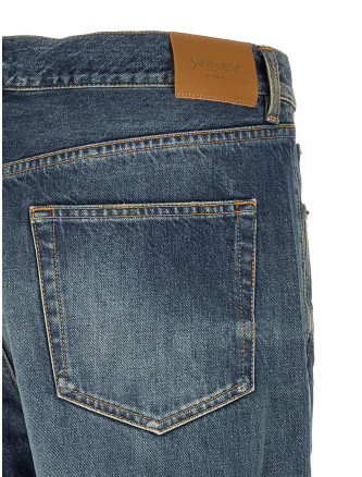Джинсы SAINT LAURENT Straight leg jeans (795478Y09XK4338) #