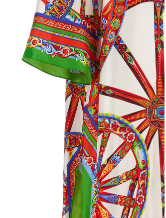 Платье макси DOLCE & GABBANA 'Carretto' (F6YD7TGDDTIS9000) #