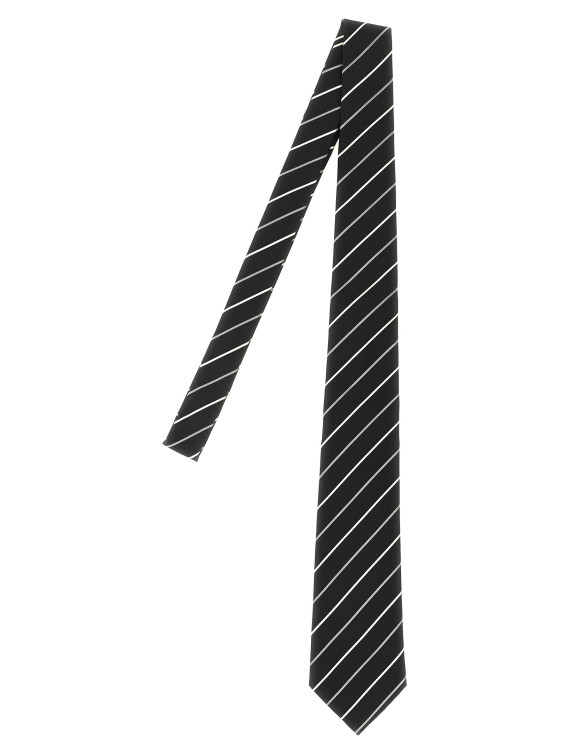 Галстук SAINT LAURENT Striped tie (8250653Y0091088) #1