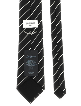 Галстук SAINT LAURENT Striped tie (8250653Y0091088) #