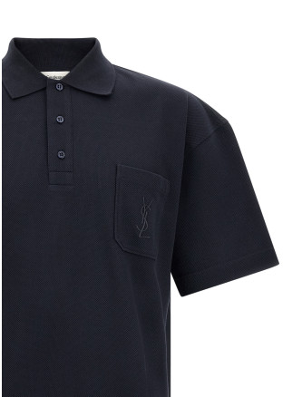 Поло SAINT LAURENT 'Cassandre' (862765Y38FL4035) #