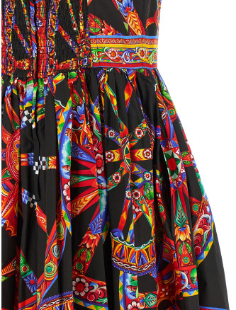 Платье миди DOLCE & GABBANA 'Carretto' (F615YTGDDTFS9000) #
