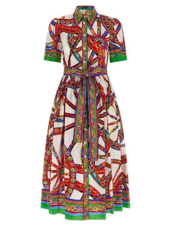 Платье миди DOLCE & GABBANA 'Carretto' (F6JFNTGDDTFS9000) #1