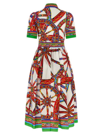 Платье миди DOLCE & GABBANA 'Carretto' (F6JFNTGDDTFS9000) #