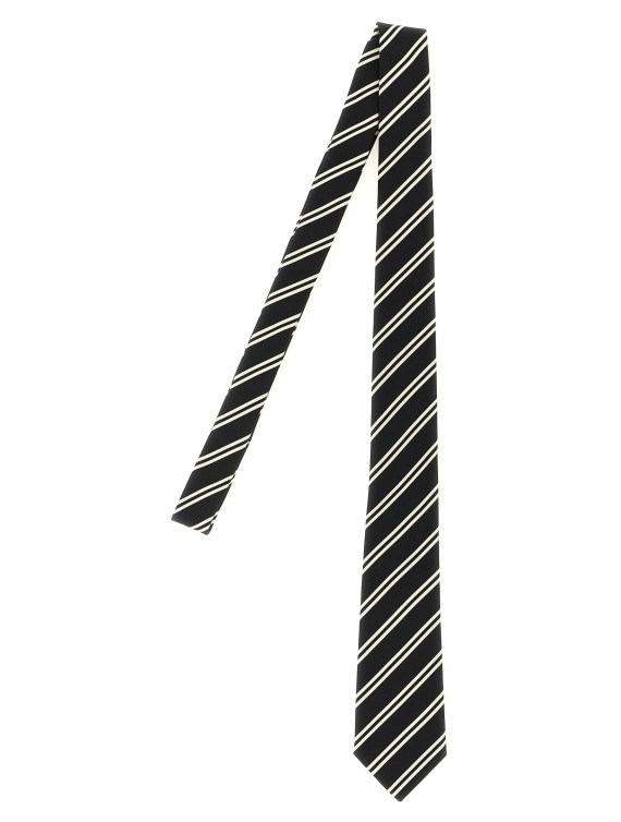 Галстук SAINT LAURENT Striped tie (A005NE3YR621078) #1