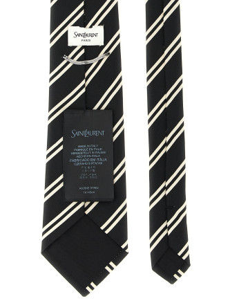 Галстук SAINT LAURENT Striped tie (A005NE3YR621078) #