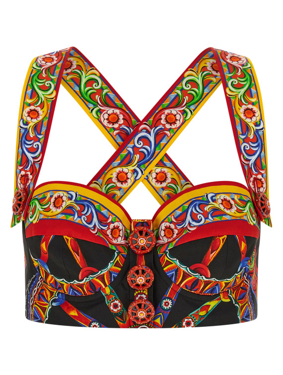 Повседневный топ DOLCE & GABBANA 'Carretto' (F7BR3TGDDTFS9000) #1