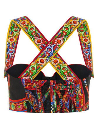 Повседневный топ DOLCE & GABBANA 'Carretto' (F7BR3TGDDTFS9000) #