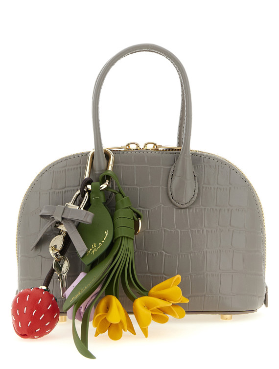 Сумка SELF PORTRAIT 'Croc Leather Mini Toast' (PF26316GRGREY) #1