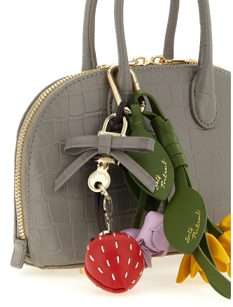 Сумка SELF PORTRAIT 'Croc Leather Mini Toast' (PF26316GRGREY) #