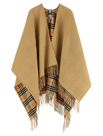 Жамылғы BURBERRY Check wool reversible cape