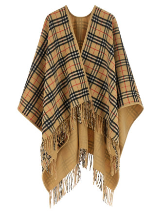 Накидка BURBERRY Check wool reversible cape (8122805SANDSAND) #