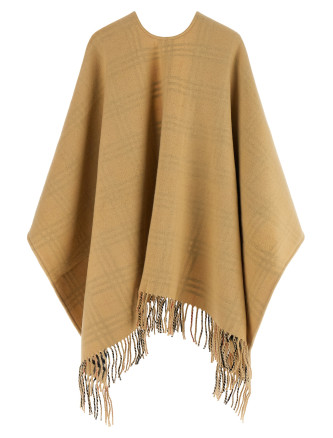 Накидка BURBERRY Check wool reversible cape (8122805SANDSAND) #