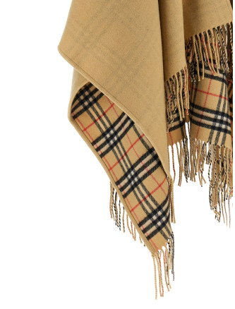 Накидка BURBERRY Check wool reversible cape (8122805SANDSAND) #