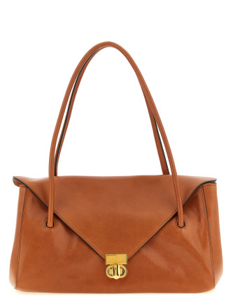 Leather E/W Shoulder Bag