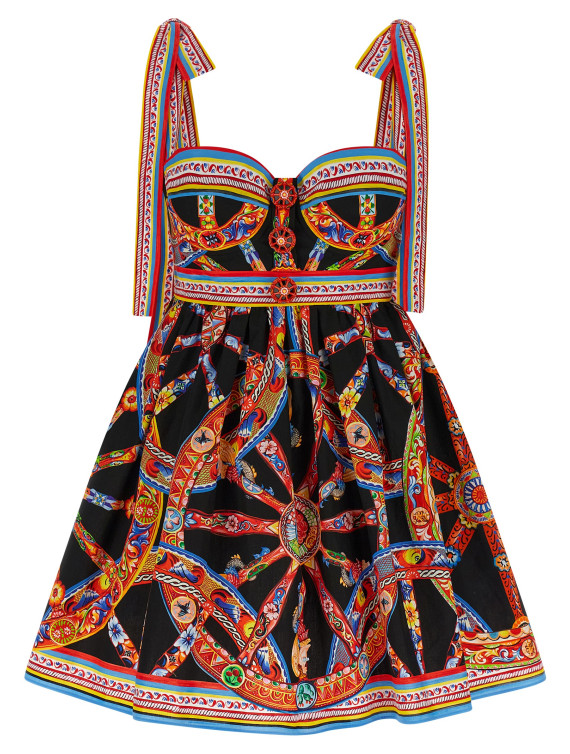 Мини-платье DOLCE & GABBANA 'Carretto' (F615XTGDDTFS9000) #1