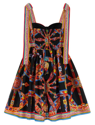 Мини-платье DOLCE & GABBANA 'Carretto' (F615XTGDDTFS9000) #