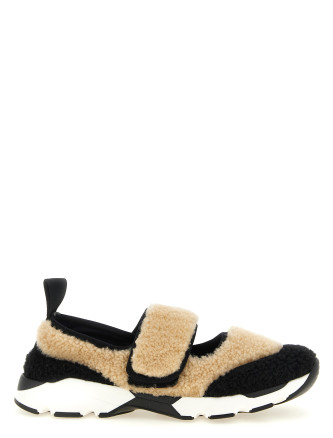 Кроссовки MARNI Mary Jane fur sneakers