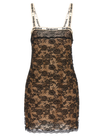 Мини-платье SAINT LAURENT Slip dress