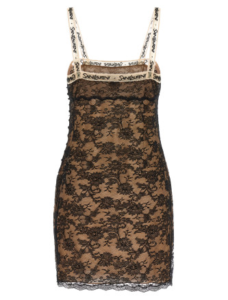 Мини-платье SAINT LAURENT Slip dress (A003JEY1K801000) #
