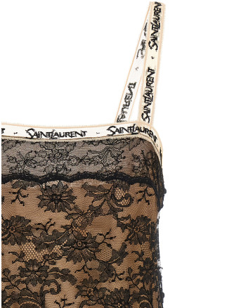 Мини-платье SAINT LAURENT Slip dress (A003JEY1K801000) #