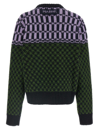 Свитер MARNI Sweater with geometric pattern (CVMG0157Q0UFH101MXV66) #