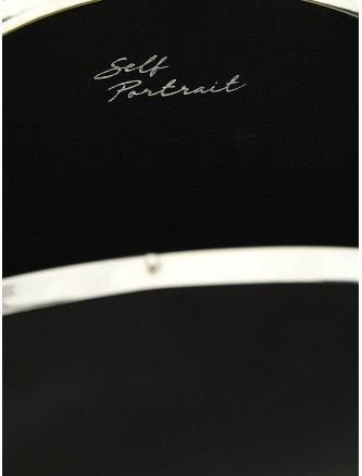 Клатч SELF PORTRAIT Clutch satin Oval (PF26322BBBLACK) #