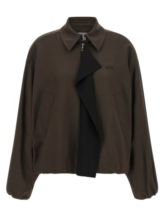 Viscose and wool jacket