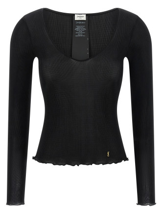 Повседневный топ SAINT LAURENT 'Cassandre'