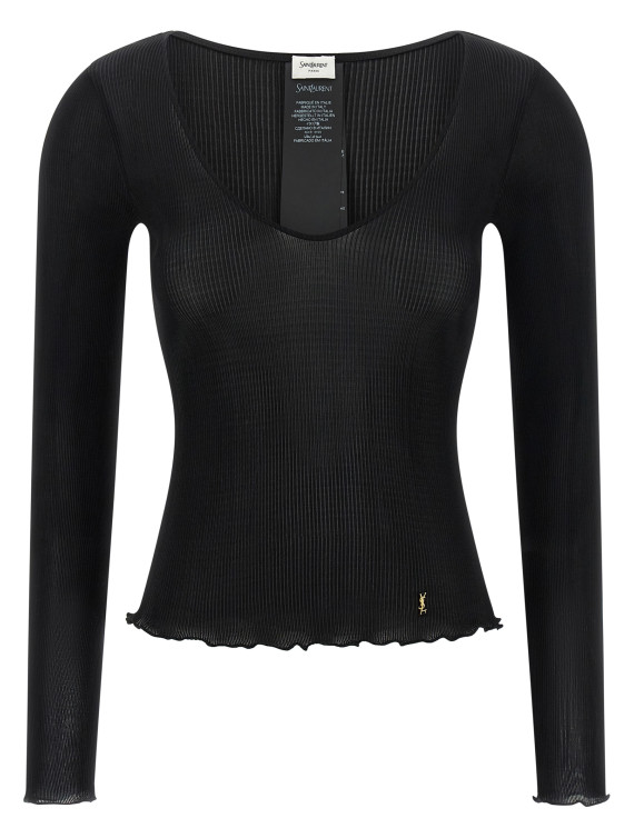 Повседневный топ SAINT LAURENT 'Cassandre' (876789Y37SM1000) #1