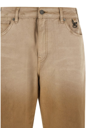 Брюки GOLDEN GOOSE Journey Russell trousers with check lapels (GMP02748P0026565555955559) #