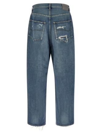 Джинсы BALENCIAGA Distressed baggy jeans (745213TDW145002) #