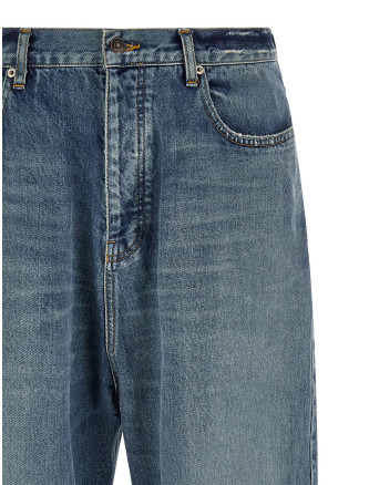 Джинсы BALENCIAGA Distressed baggy jeans (745213TDW145002) #