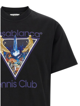 Футболка CASABLANCA 'Monde Perdu Tennis Club Icon' (MAW26JTS00107MONDEPERDUTENNISCLUBICON) #