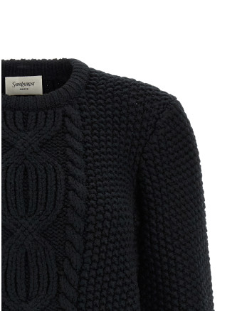 Свитер SAINT LAURENT Wool sweater with processing (A004KQY77OL1000) #