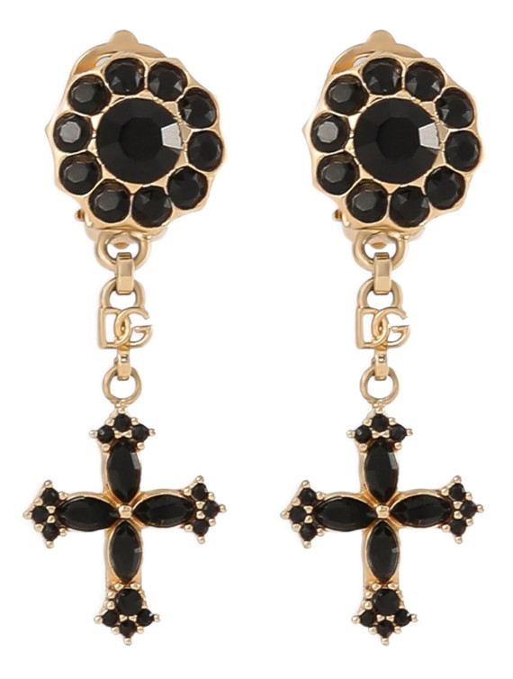 Серьги DOLCE & GABBANA Cross pendant earrings (WEQ4S2W1111N0011) #1
