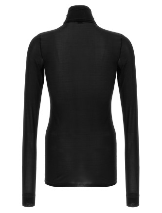 Футболка SAINT LAURENT Semi-transparent turtleneck sweater (A004SDY5G891000) #