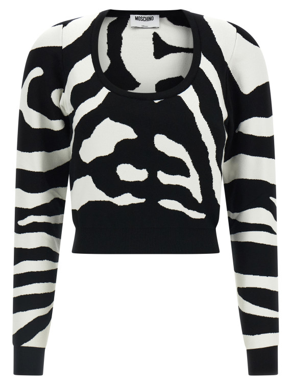 Свитер MOSCHINO Zebra intarsia sweater (A093355061555) #1