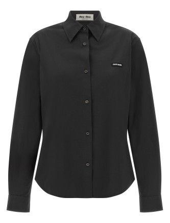 Рубашка MIU Poplin shirt with logo