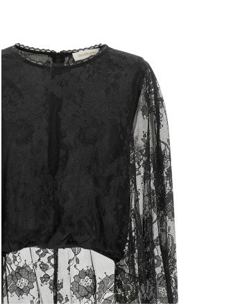 Платье макси ZIMMERMANN 'Valiant Lace caped Top' (9591TF261BLK) #