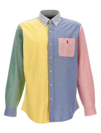 Рубашка POLO RALPH LAUREN Patchwork shirt with logo embroidery