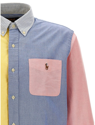 Рубашка POLO RALPH LAUREN Patchwork shirt with logo embroidery (710928919001) #